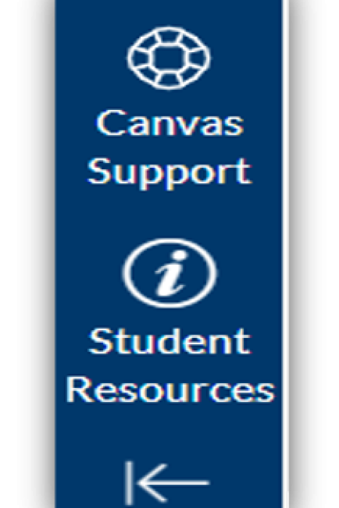 Canvas Support button