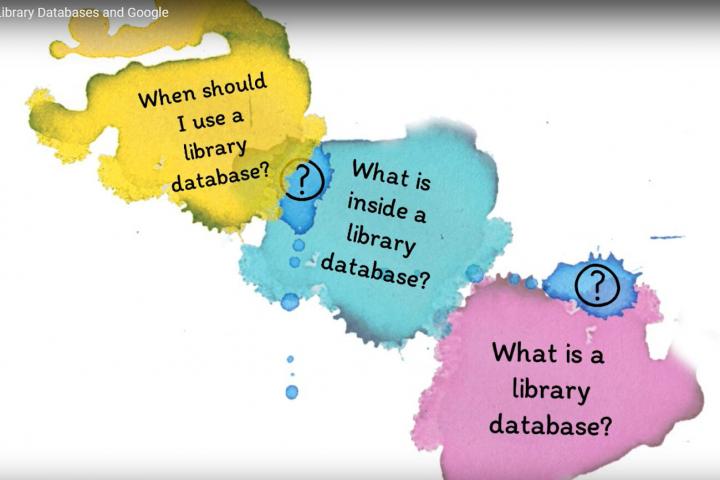 Clip of database descriptions from an online tutorial