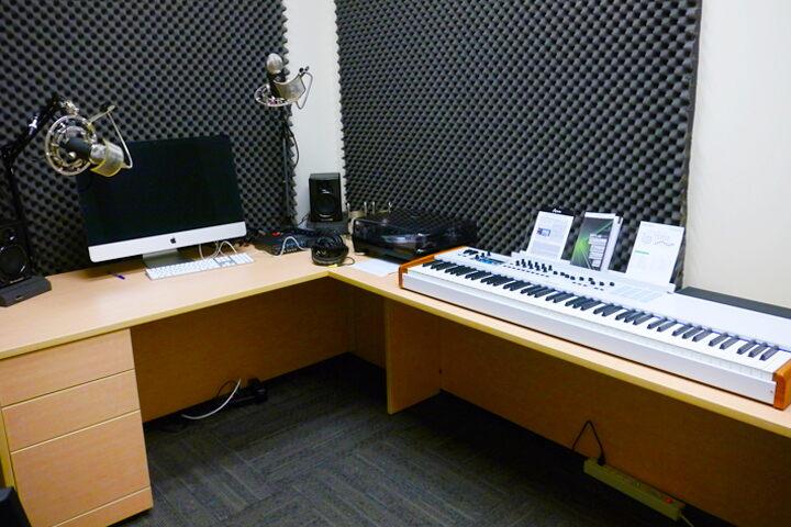 audio production suite in studio