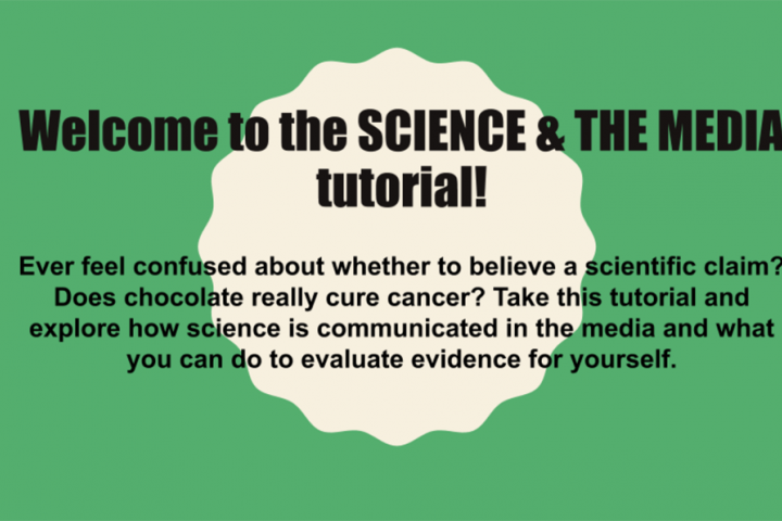 UTC Library - Tutorials - Science and the Media