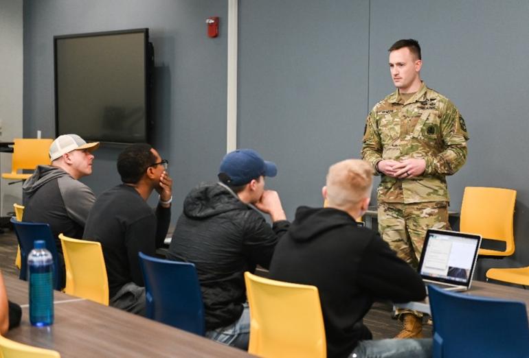 ROTC military science in the classroom